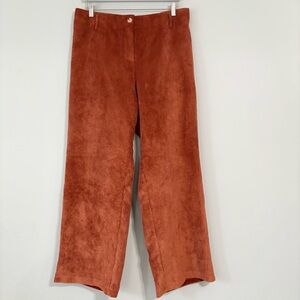 RUTI The Corduroy Uptown Straight Leg Pants in Orange